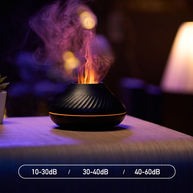 Flame Aromatherapy Humidifier with LED Atmosphere Light by HitMyNeed