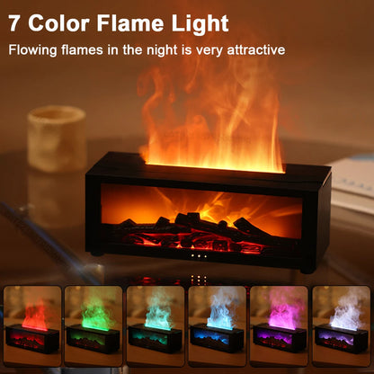 Flame Effect Essential Oil Humidifier with Remote by HitMyNeed