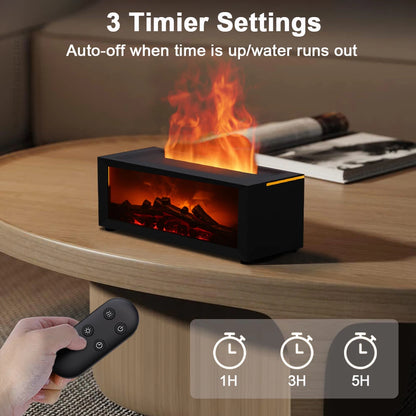 Flame Effect Essential Oil Humidifier with Remote by HitMyNeed