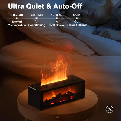 Flame Effect Essential Oil Humidifier with Remote by HitMyNeed