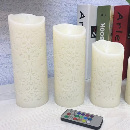 Flameless Battery LED Candles with Remote, Set of 3 by HitMyNeed