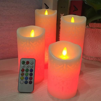 Flameless Battery LED Candles with Remote, Set of 3 by HitMyNeed