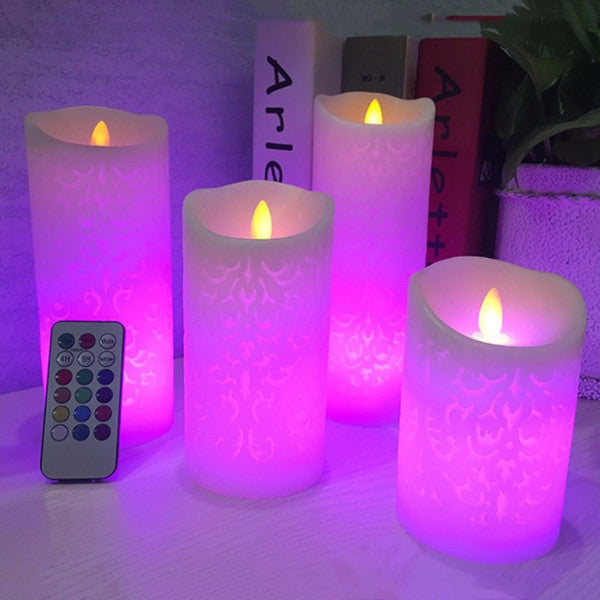 Flameless Battery LED Candles with Remote, Set of 3 by HitMyNeed