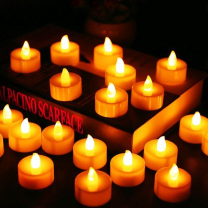 Flameless Battery Tea Lights (12 Pack) by HitMyNeed
