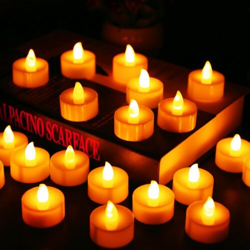 Flameless Battery Tea Lights (12 Pack) by HitMyNeed