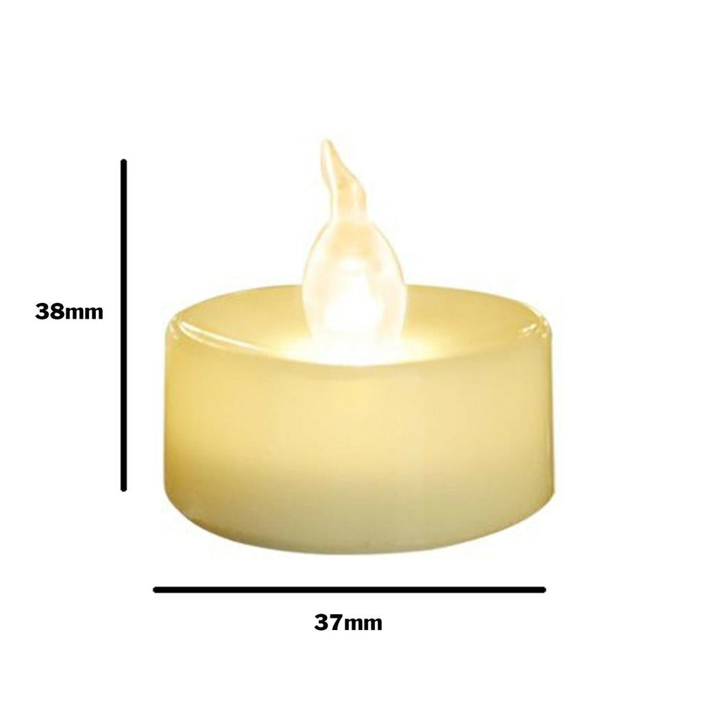 Flameless Battery Tea Lights (12 Pack) by HitMyNeed