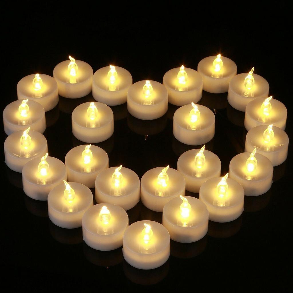 Flameless Battery Tea Lights (12 Pack) by HitMyNeed
