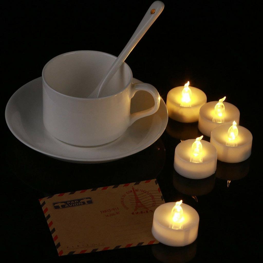 Flameless Battery Tea Lights (12 Pack) by HitMyNeed