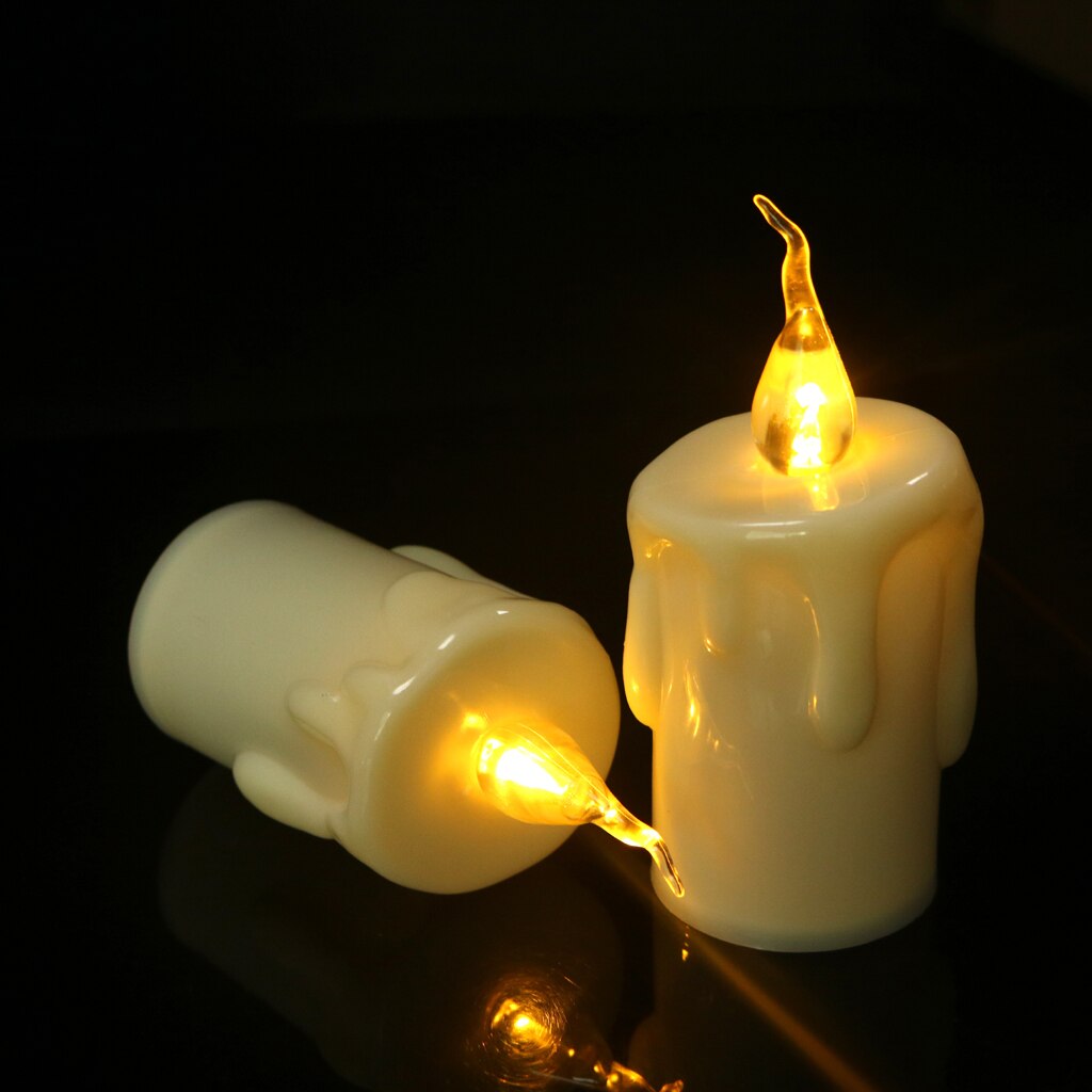 Flameless Flickering LED Candle 6x12cm by HitMyNeed