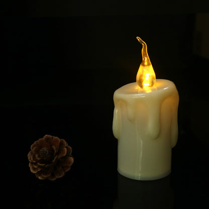 Flameless Flickering LED Candle 6x12cm by HitMyNeed