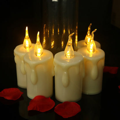 Flameless Flickering LED Candle 6x12cm by HitMyNeed