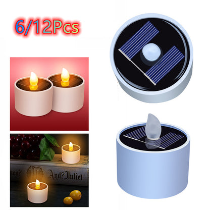 Flameless LED Solar Tea Lights for Outdoor Use by HitMyNeed