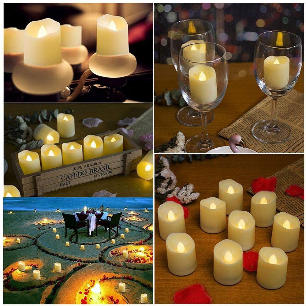 Flameless LED Tea Light Candles with Timer & Remote by HitMyNeed
