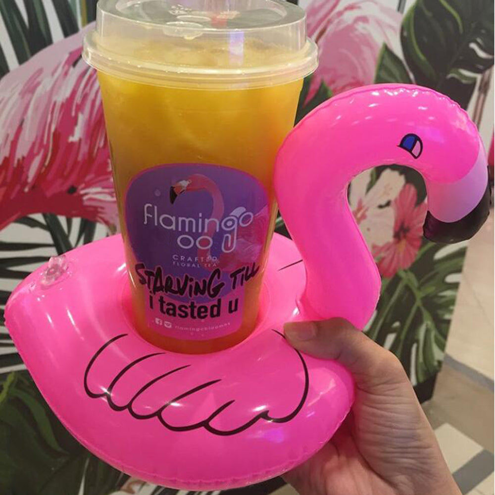 Flamingo Inflatable Drink Holder for Pool Parties by HitMyNeed