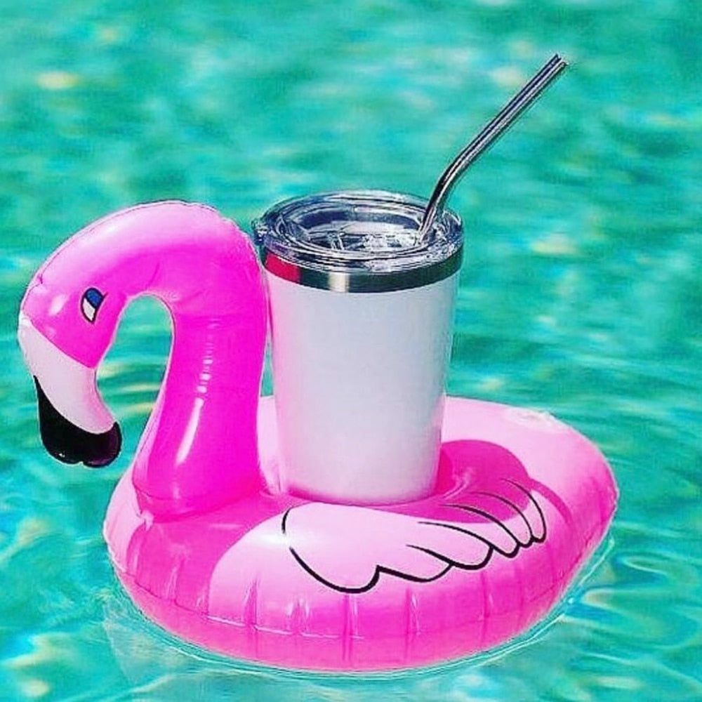 Flamingo Inflatable Drink Holder for Pool Parties by HitMyNeed