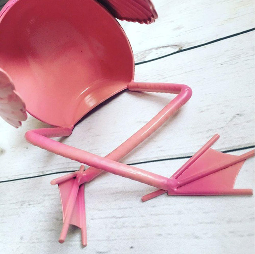 Flamingo Wine Rack Metal Bottle Holder Stand by HitMyNeed