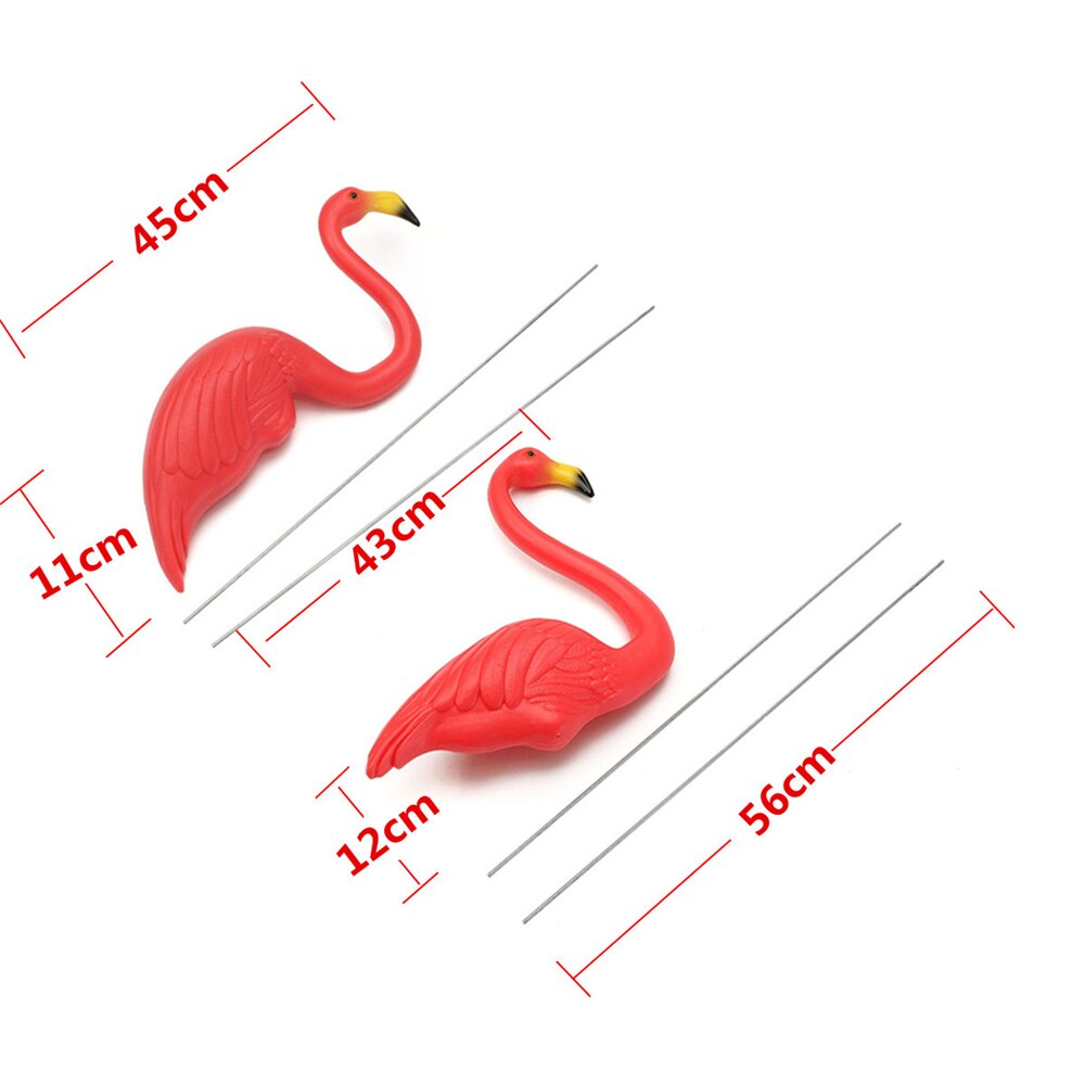 Flamingo Yard Ornaments, Set of 2 Classic Lawn Decor by HitMyNeed