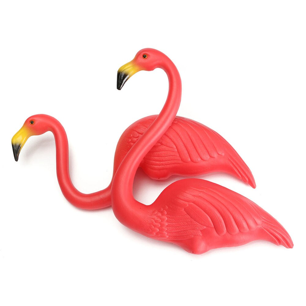 Flamingo Yard Ornaments, Set of 2 Classic Lawn Decor by HitMyNeed