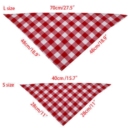 Flannel Dog Bandana Cotton Pet Neck Accessory by HitMyNeed