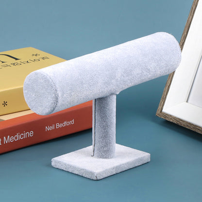 Flannel T-Bar Bangle and Bracelet Display Stand gray by HitMyNeed