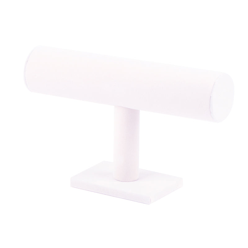 Flannel T-Bar Bangle and Bracelet Display Stand white by HitMyNeed