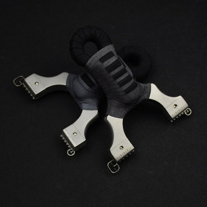 Flat Band Slingshot with Adjustable Stainless Steel Head by HitMyNeed