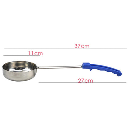 Flat Bottom Stainless Steel Pizza Sauce Ladle blue-8-ounce by HitMyNeed