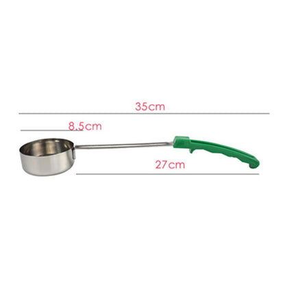 Flat Bottom Stainless Steel Pizza Sauce Ladle green-4-ounce by HitMyNeed