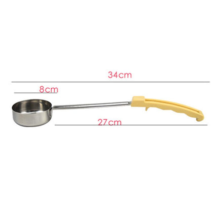 Flat Bottom Stainless Steel Pizza Sauce Ladle yellow-3-ounce by HitMyNeed