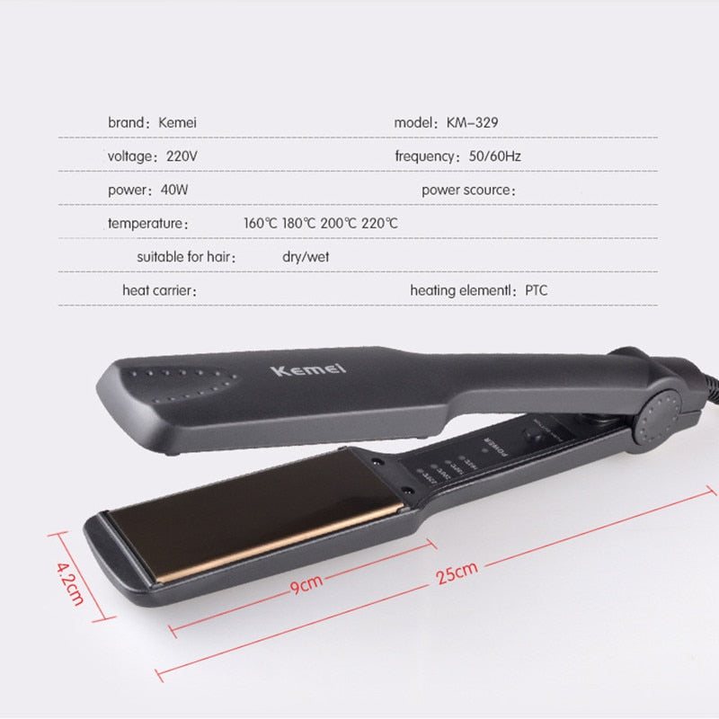 Flat Iron Hair Straightener with Adjustable Heat by HitMyNeed