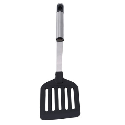 Flat-Tip Nylon Frying Spatula with Steel Handle by HitMyNeed