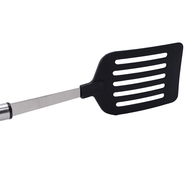 Flat-Tip Nylon Frying Spatula with Steel Handle by HitMyNeed