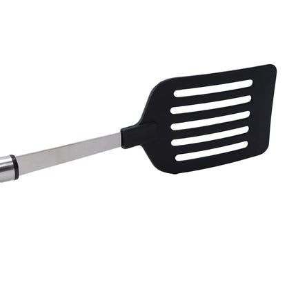 Flat-Tip Nylon Frying Spatula with Steel Handle by HitMyNeed