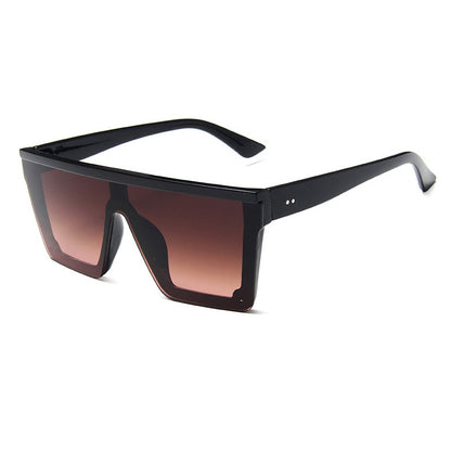 Flat Top Square Purple Mirror Sunglasses UV400 tea-pink-gradient by HitMyNeed