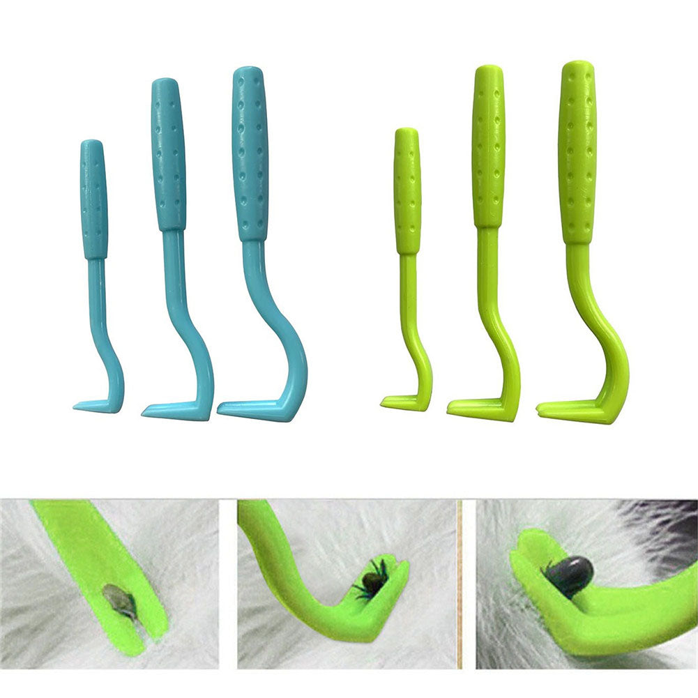 Flea and Tick Picker Hook Tool Set (3 pcs) by HitMyNeed