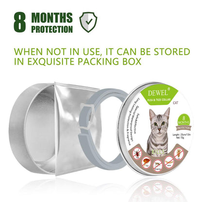 Flea & Tick Collar for Cats - 8 Months Protection by HitMyNeed