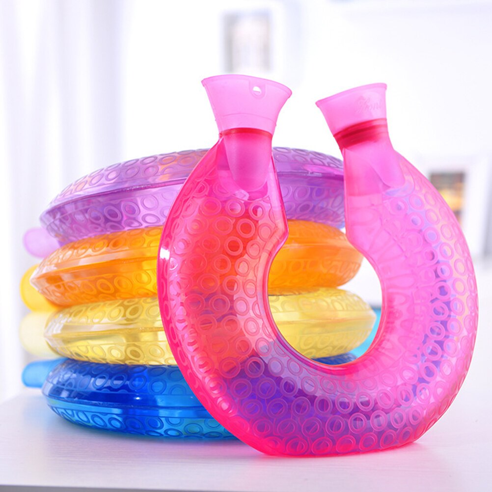 Fleece 1400ml U-Shaped Neck Hot Water Bottle by HitMyNeed