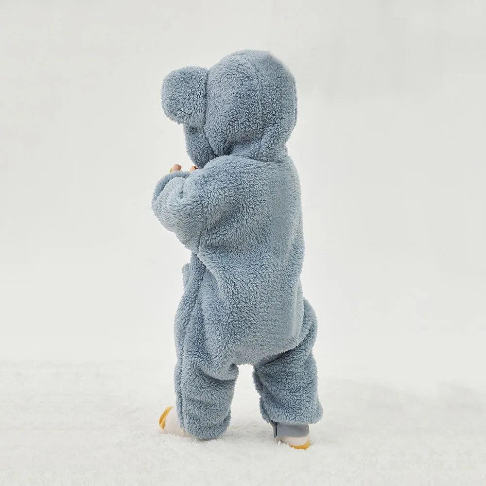 Fleece Animal Baby Romper Jumpsuit 0-24 Months by HitMyNeed