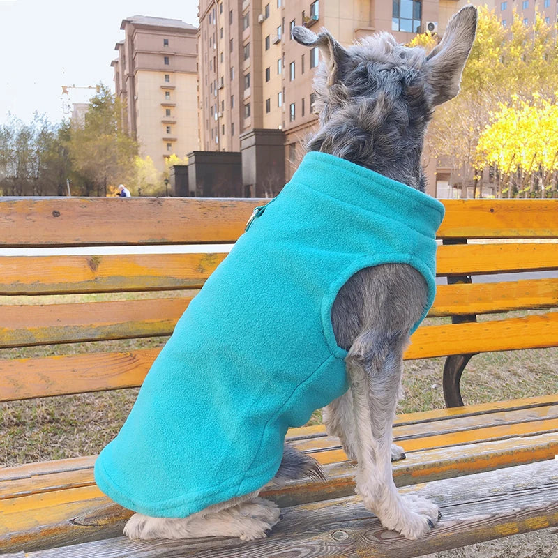 Fleece Dog Coat with D-Ring for Easy Walks by HitMyNeed