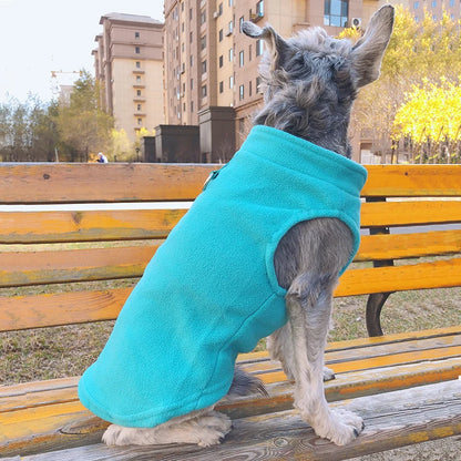 Fleece Dog Coat with D-Ring for Easy Walks by HitMyNeed