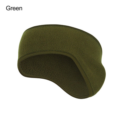 Fleece Headband Ear Warmer for Cold Weather green by HitMyNeed