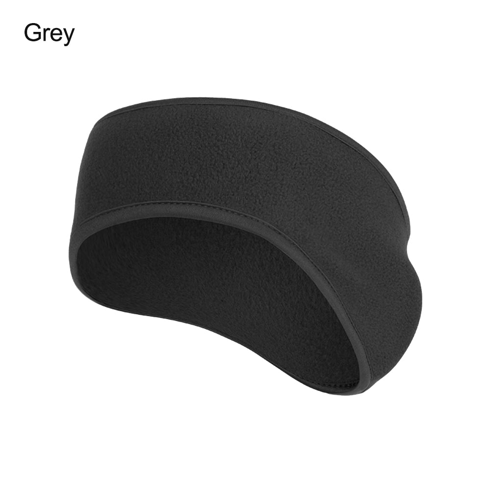 Fleece Headband Ear Warmer for Cold Weather grey by HitMyNeed