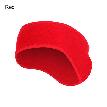 Fleece Headband Ear Warmer for Cold Weather red by HitMyNeed