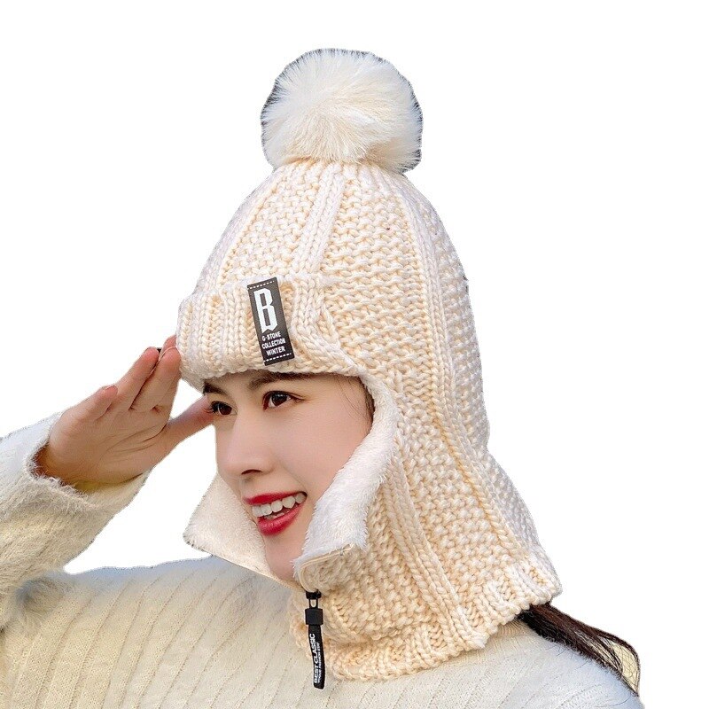 Fleece Lined Knit Riding Hat with Ear Protection by HitMyNeed