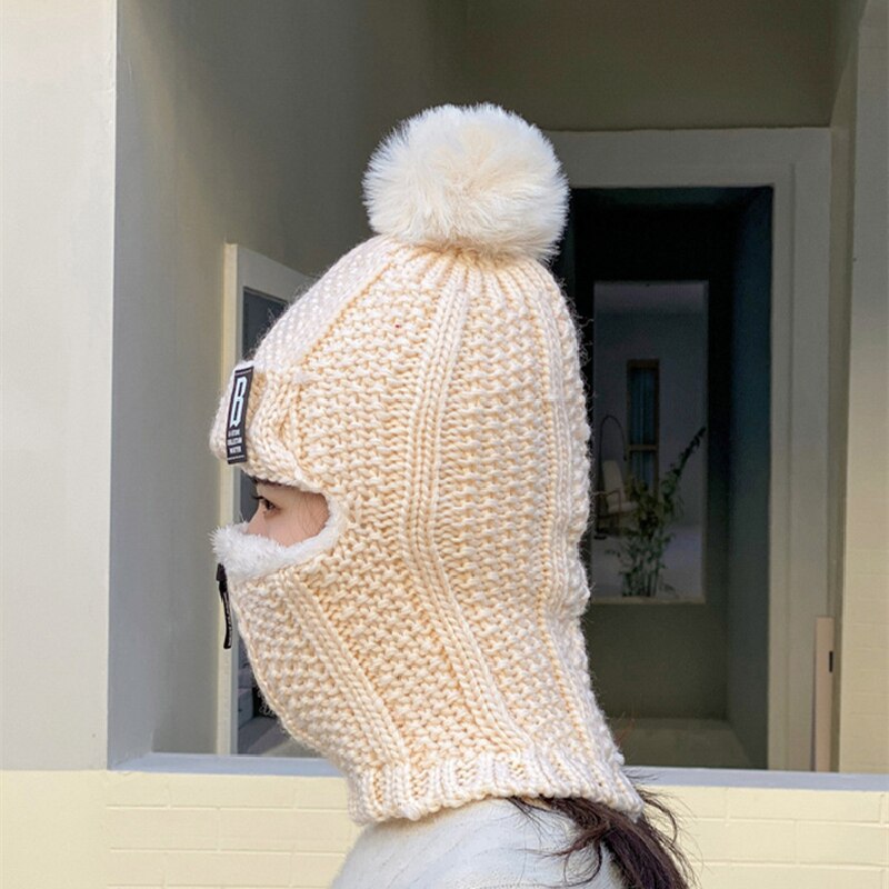 Fleece Lined Knit Riding Hat with Ear Protection by HitMyNeed