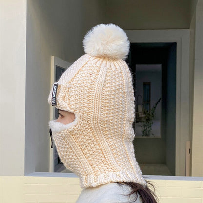 Fleece Lined Knit Riding Hat with Ear Protection by HitMyNeed