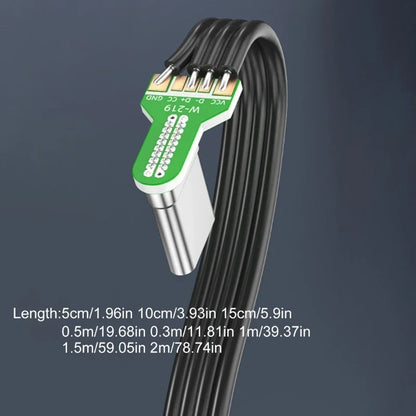 Flexible Angled USB C to USB C Silicone Cable 60W by HitMyNeed