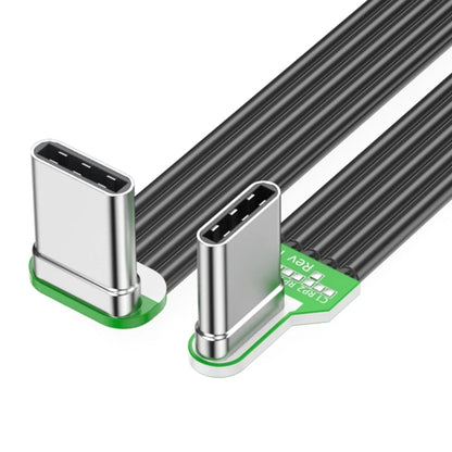 Flexible Angled USB C to USB C Silicone Cable 60W left-right-down-up 5cm by HitMyNeed