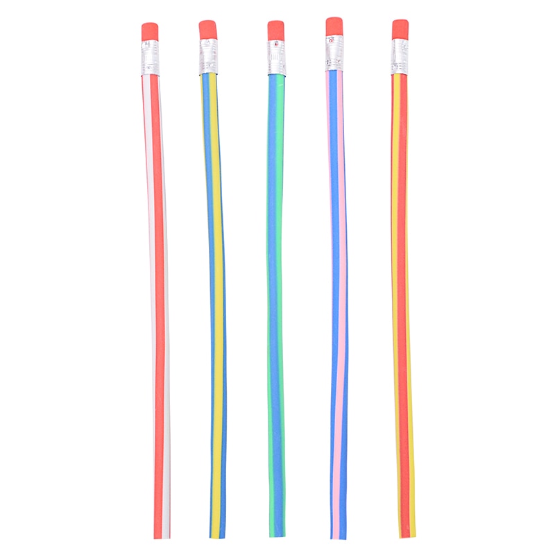 Flexible Bendable Pencils with Erasers (Set of 5) by HitMyNeed