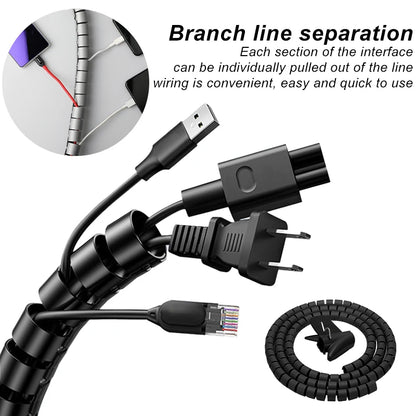 Flexible Cable Wire Protector Sleeve for Neat Desks by HitMyNeed